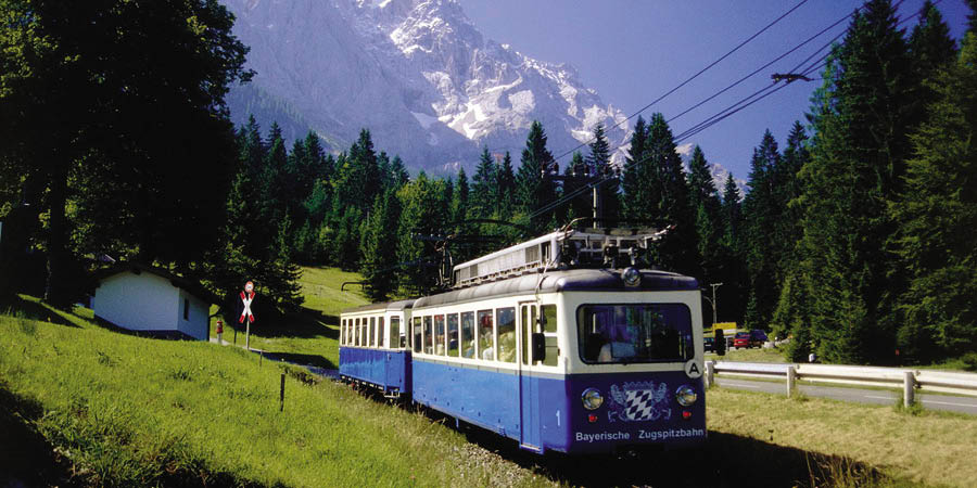 Absorbing amazing views from the Zugspitze Railway